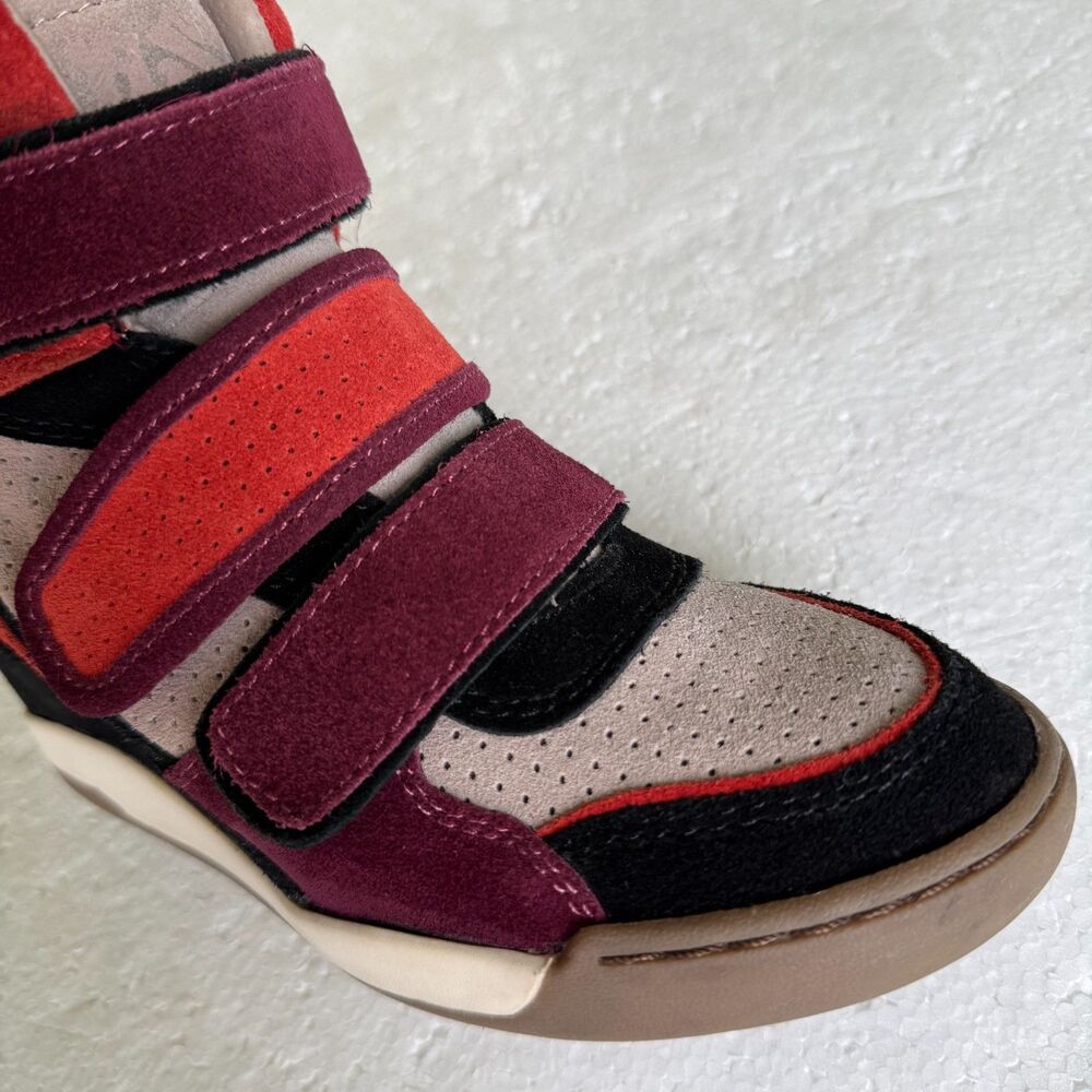 Ash Alex LIMITED Suede multicolor Wedge Sneakers size 37 EUC / 7 US - Picture 10 of 11
